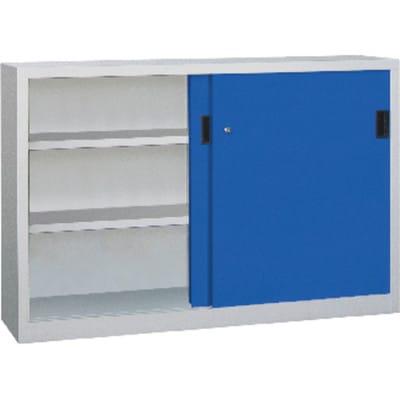 Schwerlastschiebetürenschrank 30330-150-600-735510 RAL7035/5010