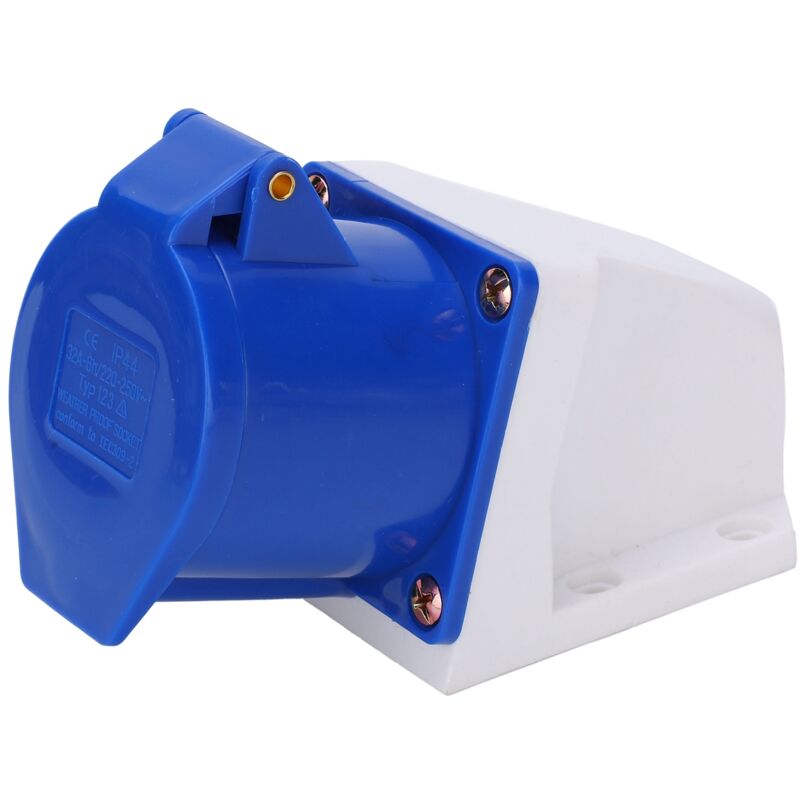 Stück Industrielle 3-polige Steckdose, Einphasig, Ip44, Wasserdicht, Offene Installation, 32a 220-250v - Hochleistungssteckdosen Und -wandler.