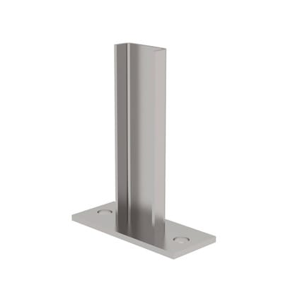 Fußplatte Edelstahl V4A (1.4571) Schachteinbauten