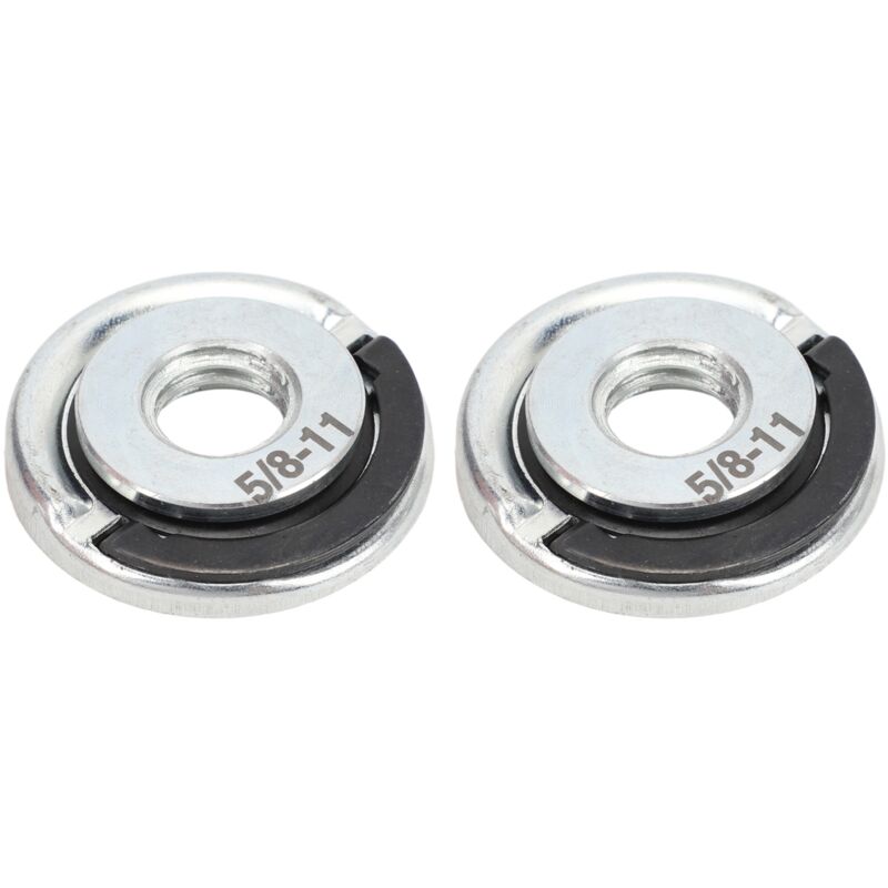 Schnellverschluss-flanschmutter, 5/8-11 Gewinde, Legierter Stahl, Durchmesser 45 Mm, Dicke 9,5 Mm, Ringzug-ausführung Für Schleif- Und Schleifmaschinen.