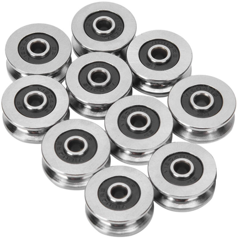 10 Stück V-nut-kugellager, 4 18 8 Mm V-nut-laufrollenlager, Führungsschienenlager, Für Motoren, Spielzeug, Modelle, Instrumente Und Messgeräte, Elektrowerkzeuge