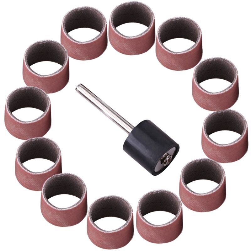 Akozon Premium 600er Schleifpapier-bandhülsen Mit Dorn Für Professionelles Holzbearbeitungs- Und Polier-set