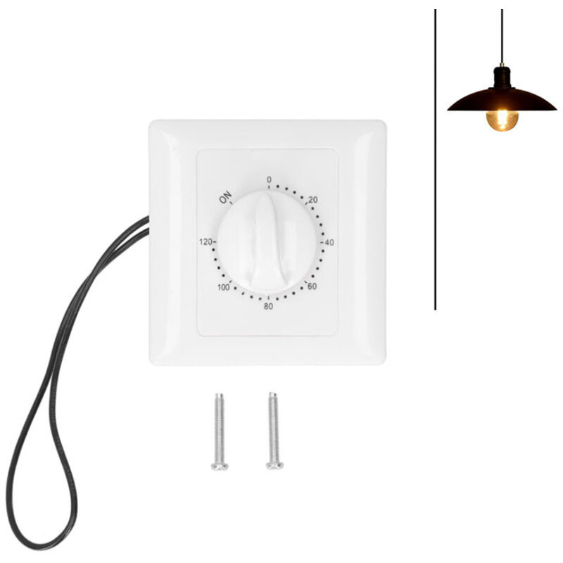 Zeitschaltuhr, Mechanischer Zeitschalter, Für Badezimmerlüfter, Beleuchtung, Uhr, Summer Und Zeitschaltuhr Für Schalttafel