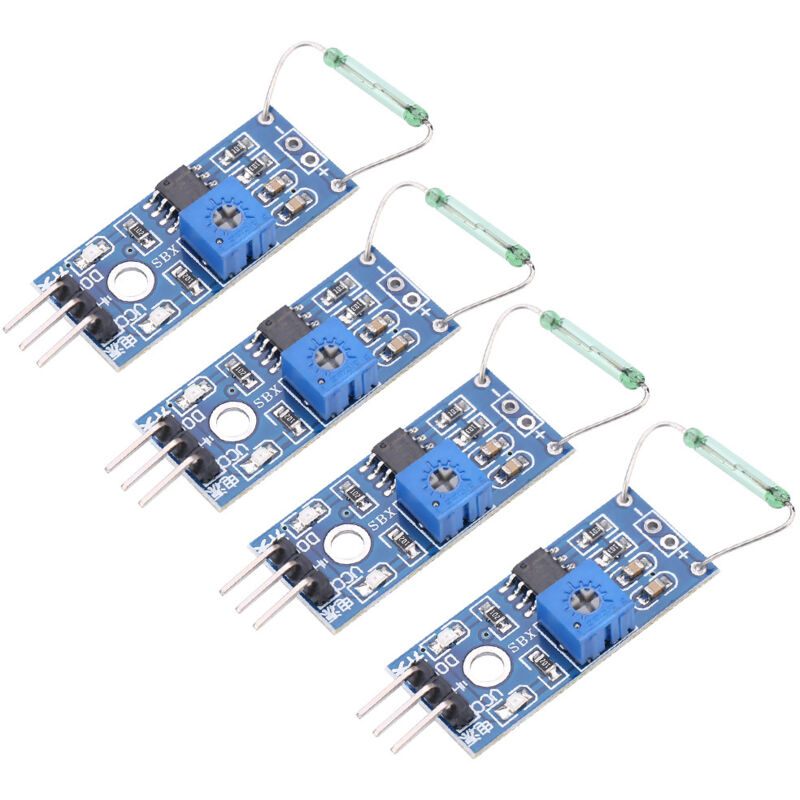 Heepdd Reed-sensor-modul Professionelles Magnetschalter-kit Für Trockene Reed-kontakte, Normalerweise 4-teiliges Set Für Hobbyisten Oder Elektronikingenieure.
