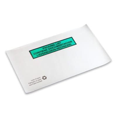 Dokumententaschen, weiß DIN-Lang 240 x 130mm, 1.000 Stück