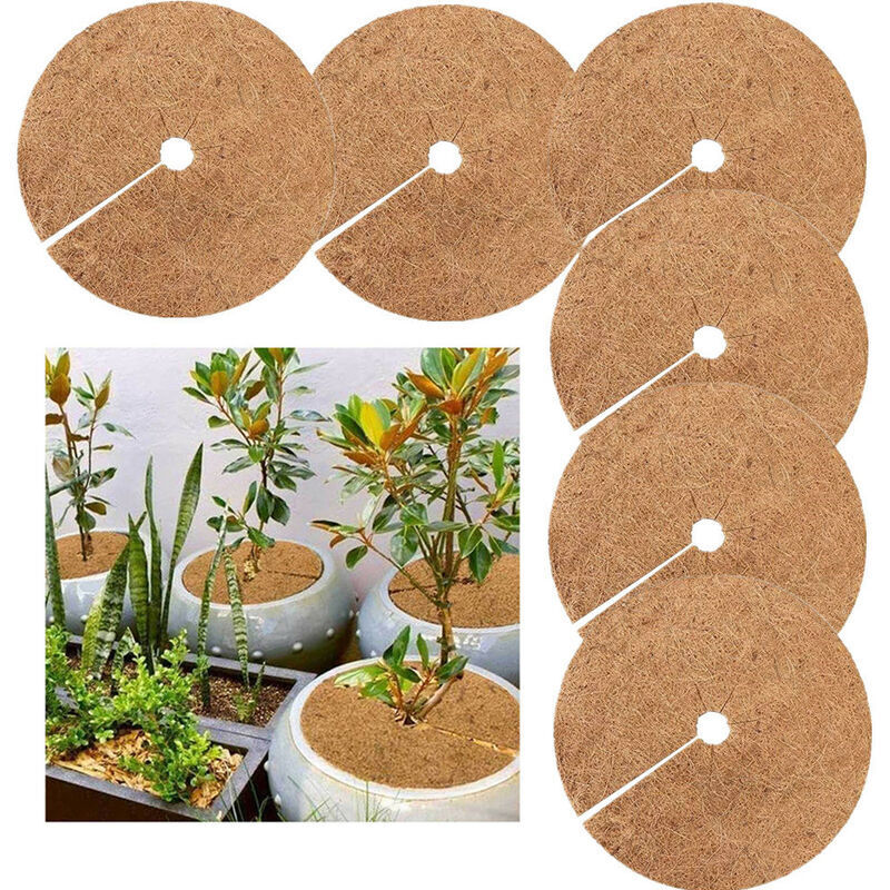 Set Mit 6 Kokosfaser-mulchmatten – 20 Cm