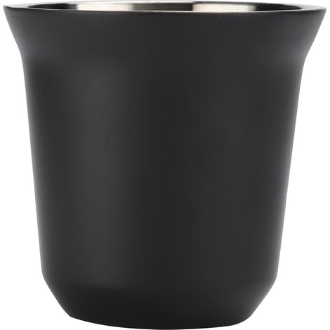 Aqxreight Isolierter Kaffeebecher Aus Edelstahl 304, Doppelwandiger Becher, Für Zuhause, Kaffee, Gold (mattschwarz)
