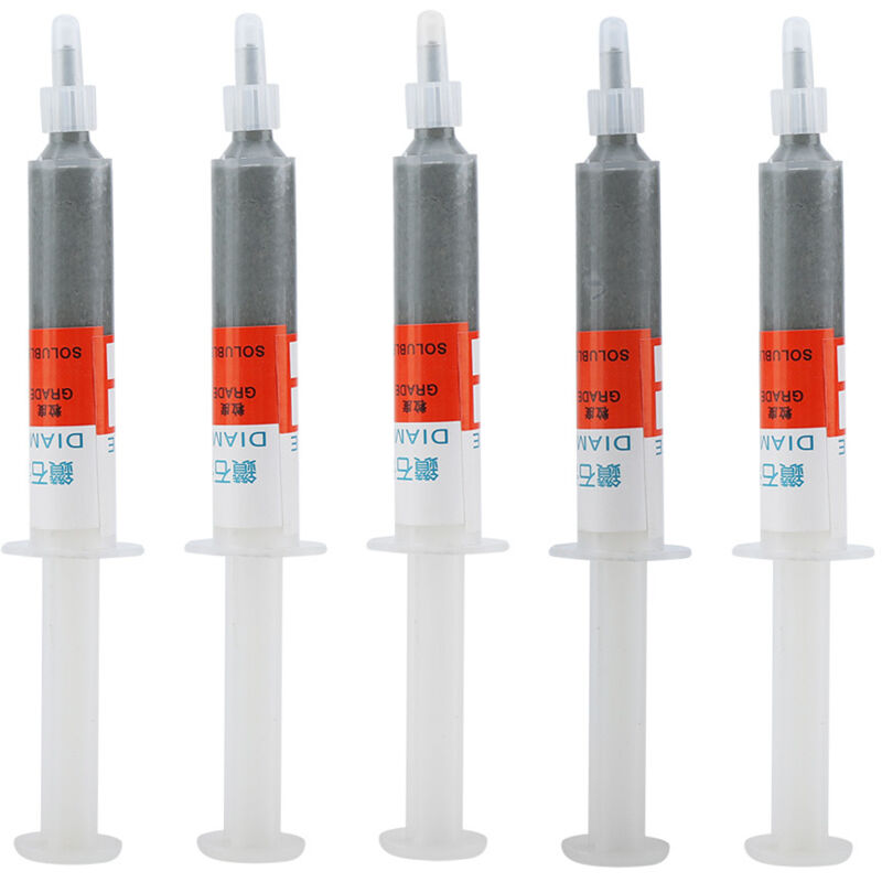Yuyte Diamantpolierpaste, 5 Stück, Diamant-schleifpaste Für Schmuck, Uhren, Feuerzeuge, Von Grob W40 Bis Fein (w10 (normale 1000er-mesh-politur))