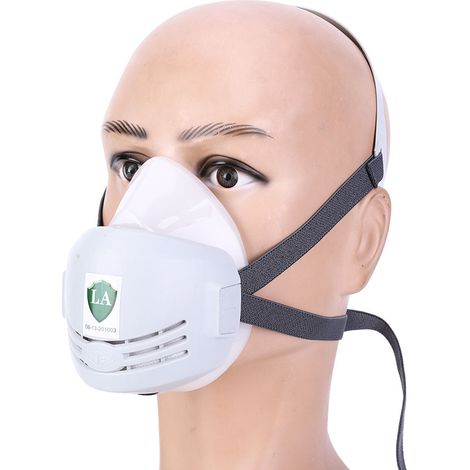 Schweißermaske, Atemschutz, Staubdicht, Schweißerfilter, Holzbearbeitung, Spritzen, Halbmaske, Grau