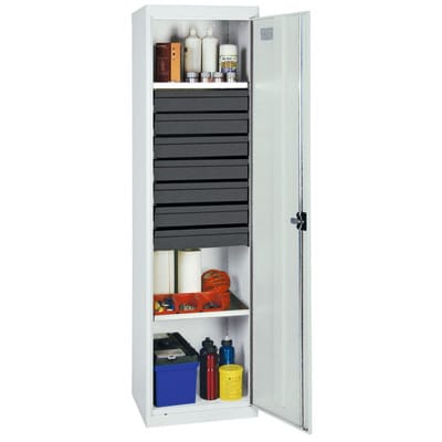 Werkzeugschrank 7 SL 1WA 1800 x 500 x 500mm grau