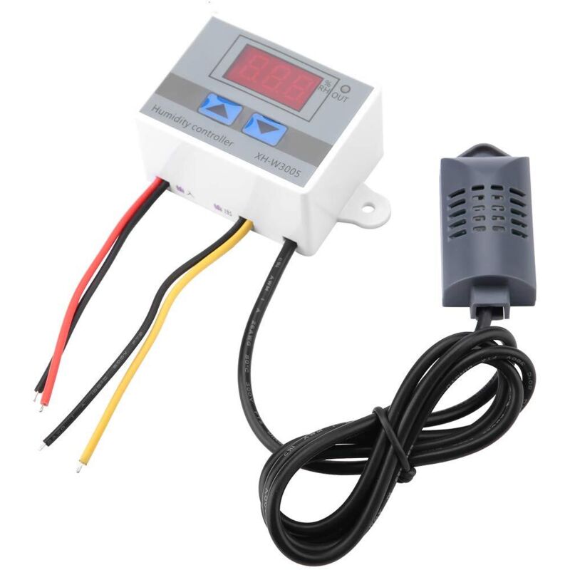 – Digitaler Hygrostat (230 V) – Feuchtigkeitssensor: 0 Bis 99 % Rf – Genauigkeit: 0,1 % – Direktausgang: 120 W/240 W/1500 W – Einfache 73-mm-montage – Xhw3005