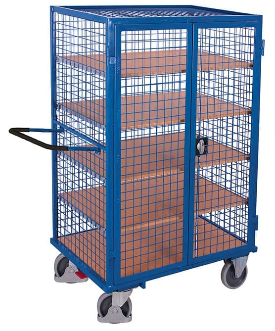 Etagenwagen verschweißt Drehgriffschloss 1115 x 730 x 1810mm