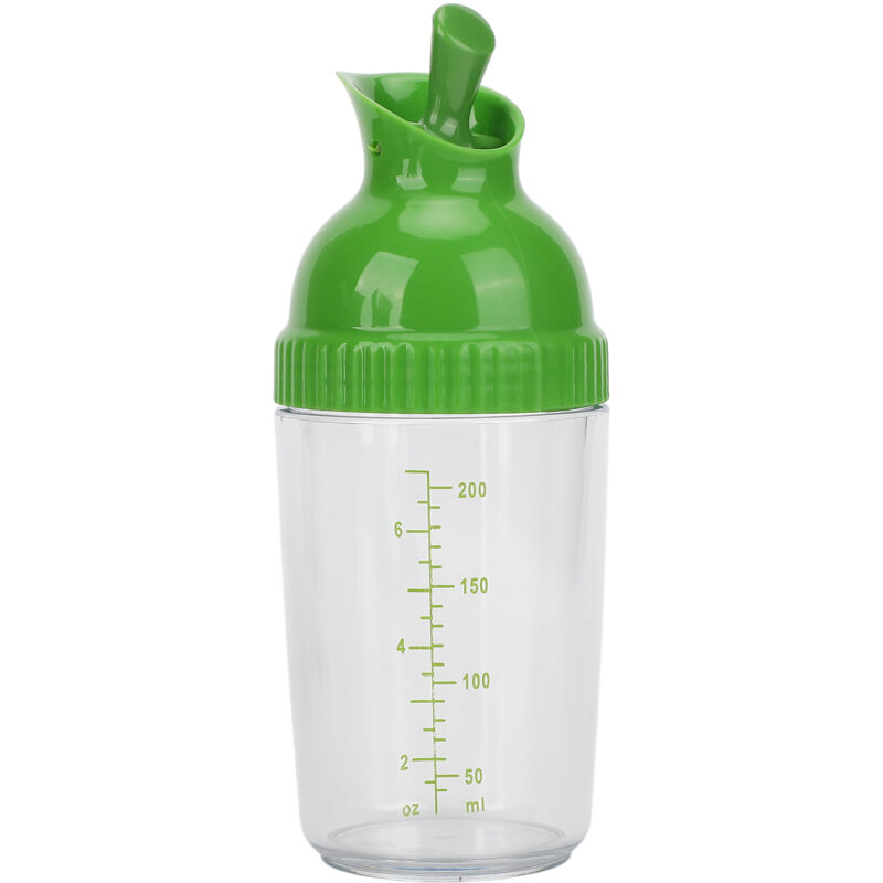 200 Ml Bpa-freier Salatdressing-shaker, Auslaufsicheres Salatdressing-glas Mit Deckel, Vielseitiges Küchenutensil (grün)