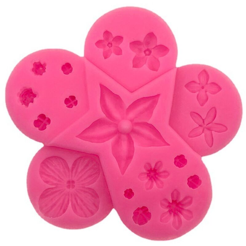 Eine Auswahl An Silikonformen In Form Von Blütenknospen, Schokoladenformen Für Fondanttorten, Dekorative Diy-formen, Handgefertigte Klebeformen