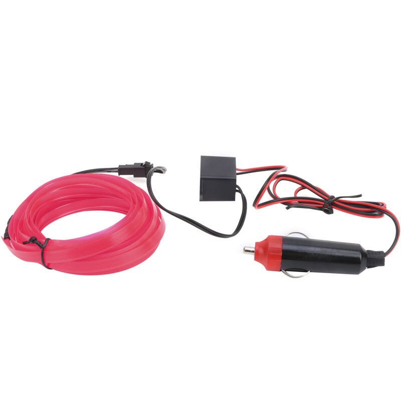 Qiilu Led-lichtleiste Für Autos, 3 Meter Lange Autoinnenbeleuchtung (pink).