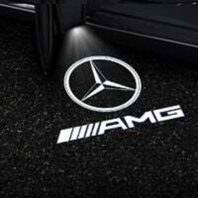 Crea – Led-einstiegsleuchten Für Mercedes-benz W204 C180 C200 C260 C300 – Logoprojektion – Schnelle Installation Ohne Modifikation