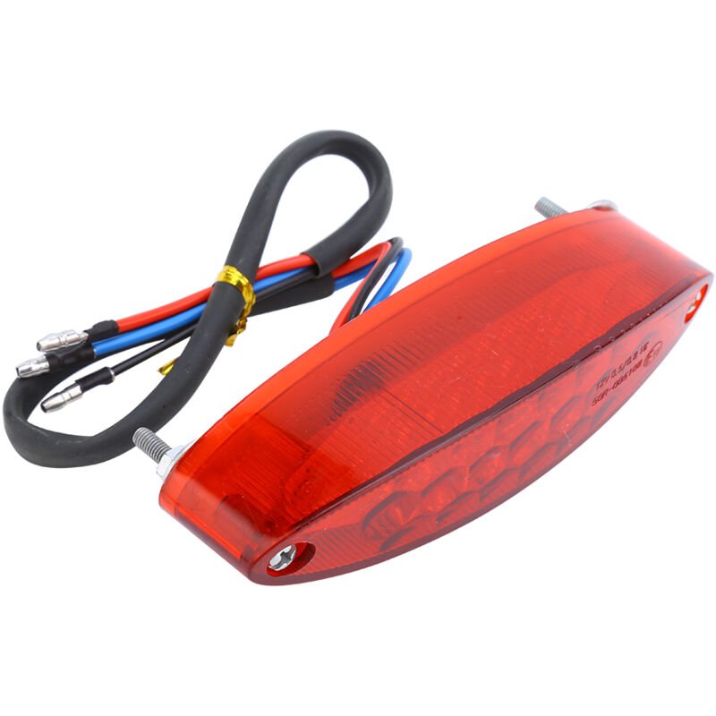 Yosoo 23 Led Rotes Brems- Und Rücklicht Für Motorräder, Wasserdicht, Custom Dual Sport Bike, Funktioniert Mit Jeder 12v Dc-elektrobatterie.
