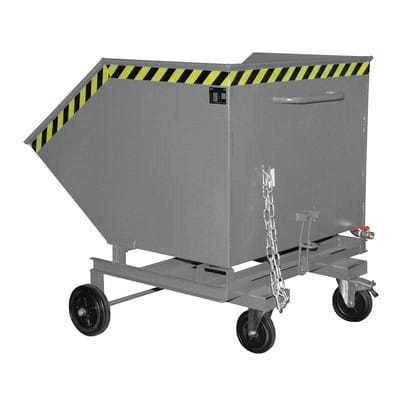 Späne-Kastenwagen SKW-ET 1000, lackiert grau RAL 7005