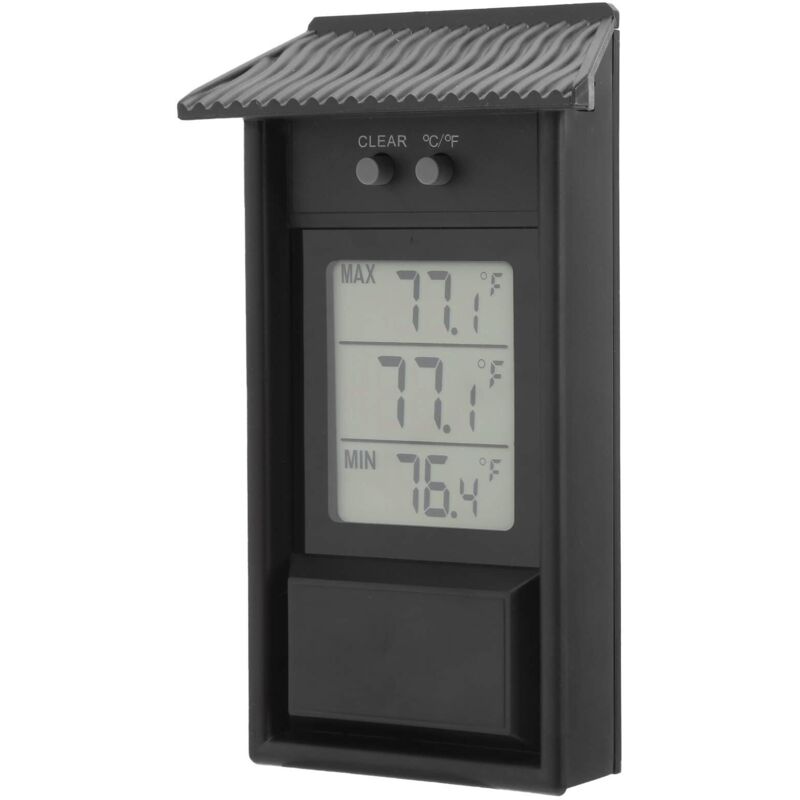 Digitales, Wasserdichtes Außenthermometer Mit Temperaturanzeige Bis -2050 °c, Anzeige In °c/°f, Für Garten Und Gewächshaus