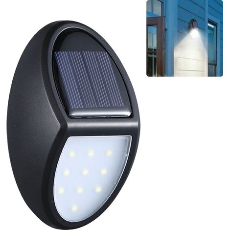 Fafeicy 10 Led Solar-wandleuchte Ip65 Wasserdichte Solar-gartenleuchte Für Hof Und Garten