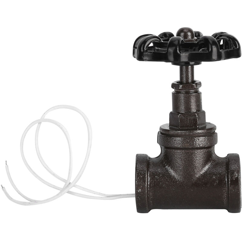 Vintage Steampunk Ventillampe, Vintage Steampunk Absperrventil-lichtschalter, Vintage Tischlampe Mit Weißem Kabel Für Wasserrohrlampe, Steampunk Lampen, Schreibtischlampe