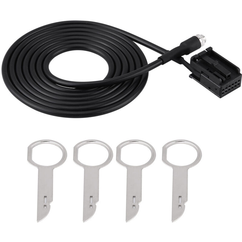 Mp3 6000 Cd-audioeingangs-aux-kabeladapter Für Ford Focus Mondeo Mit Ausbauwerkzeugschlüsseln