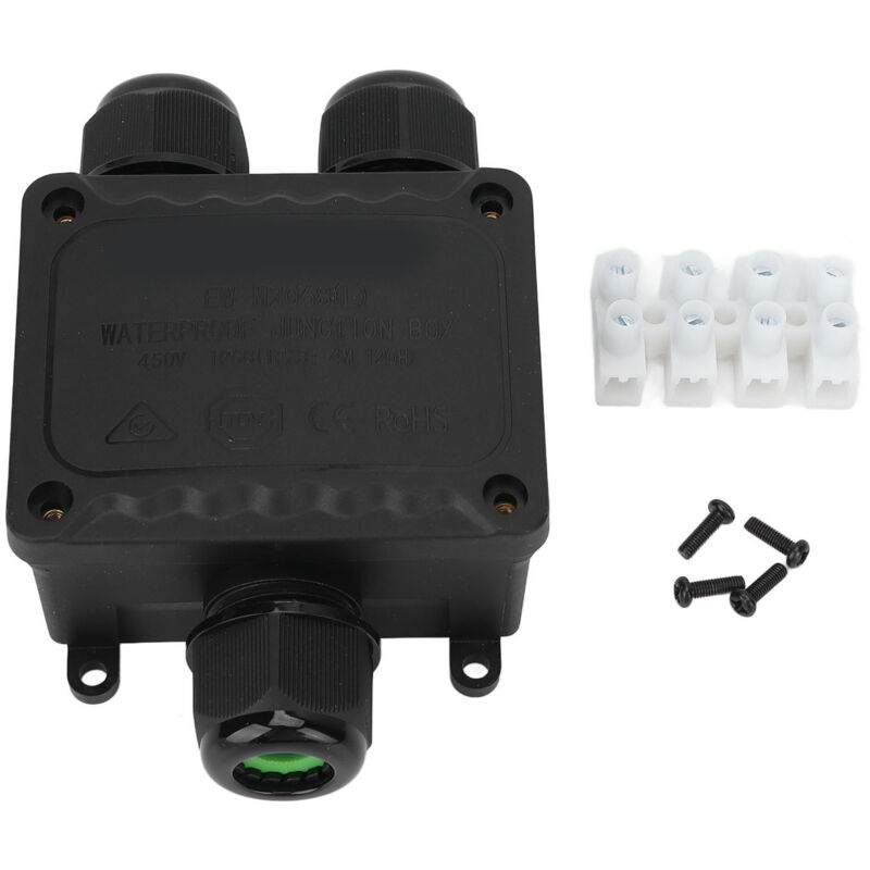 Ip68 Wasserdichte Y-förmige 3-wege-anschlussdose Mit Schraublöchern Für Den Außenbereich