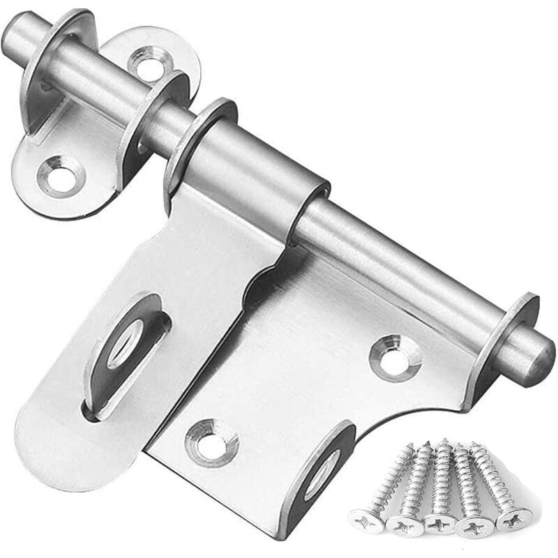 Schiebetürschloss, Verstärkter Edelstahlriegel, Robust Und Langlebig Mit 15,5 Cm Loch (1 Stück) A