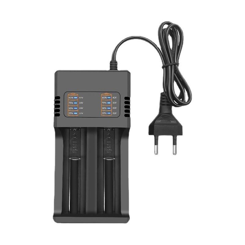 Crea Universal Smart Charger Für 18650-akkus, 2-slot Smart Usb-ladegerät Für Wiederaufladbare Akkus