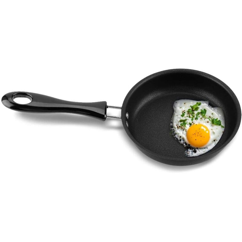 – 12 Cm Mini-bratpfanne Mit Antihaftbeschichtung – Reines Eisen Mit Dupont-beschichtung – Für Eier Und Mini-pfannkuchen – Gesundes Und Leichtes Kochen