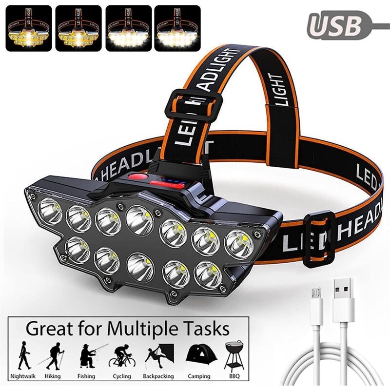 Leistungsstarke, Wasserdichte Taschenlampe, Wiederaufladbar Über Usb