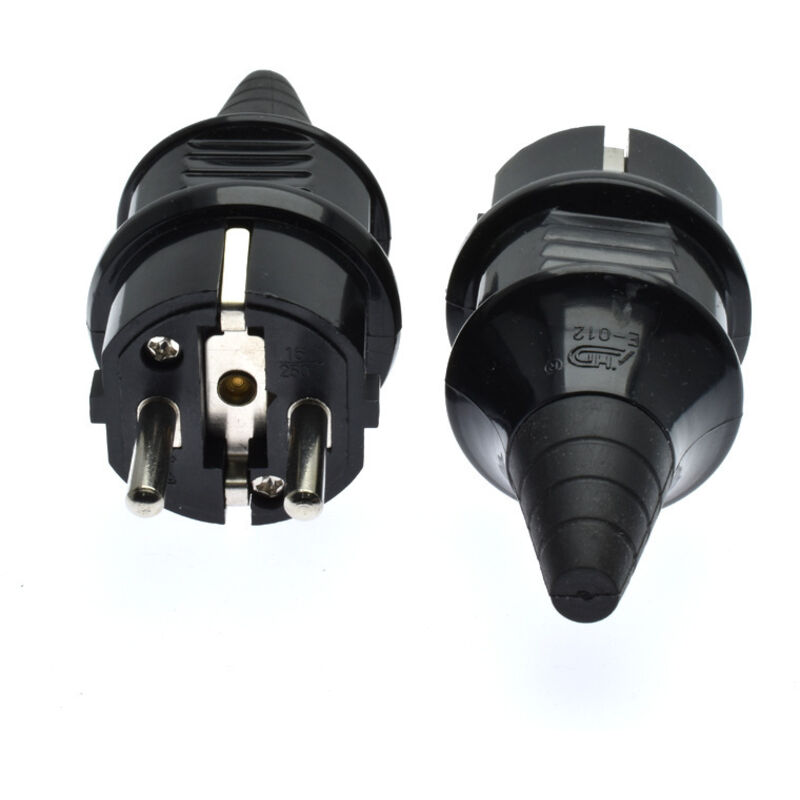Zweiteiliger Wasserdichter Stecker, Robuster Stecker, 3-polige Steckdose, Weit Verbreitet Im Täglichen Haushalt