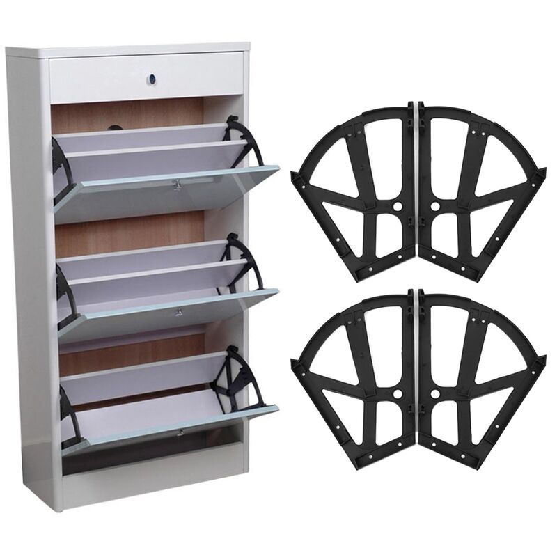 – Set Mit 4 Abs-möbelscharnieren – Maximale Traglast 340 G – Abmessungen 26 X 20 Cm – Montagezubehör Im Lieferumfang Enthalten