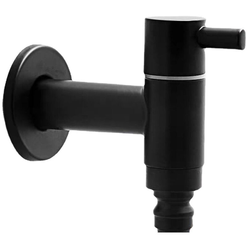 Crea Th Brass - Gartenwasserhahn Für Den Außenbereich, 1 Stück, Schwarz