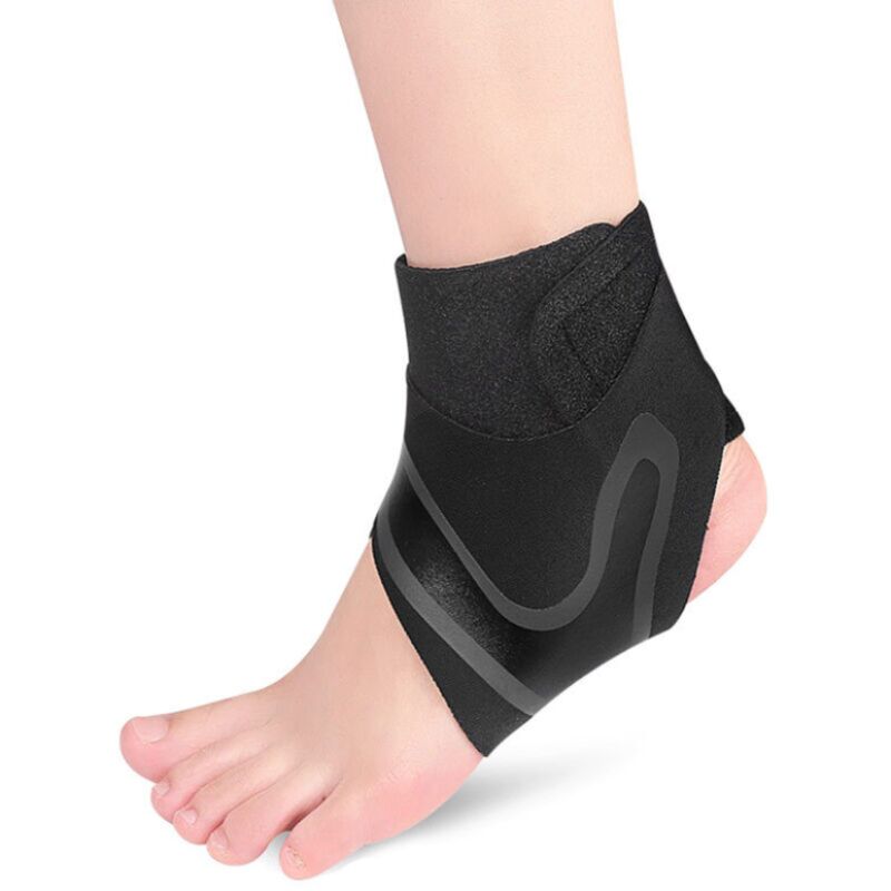 Einteilige Kniebandage Mit Knöchelunterstützung, Leicht, Atmungsaktiv, Verstellbare Knöchelmanschette Für Damen Und Herren – Größe S Für Den Linken Fuß
