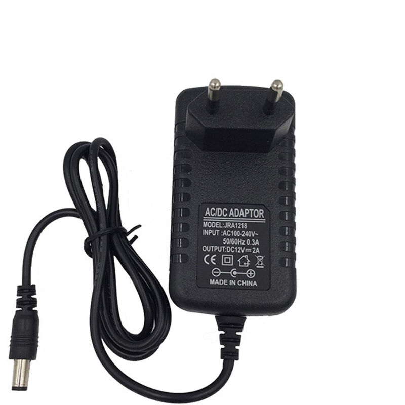 12v 2a Netzteiladapter Mit Led-überwachungskameraleuchte Und 12v Netzteiladapter