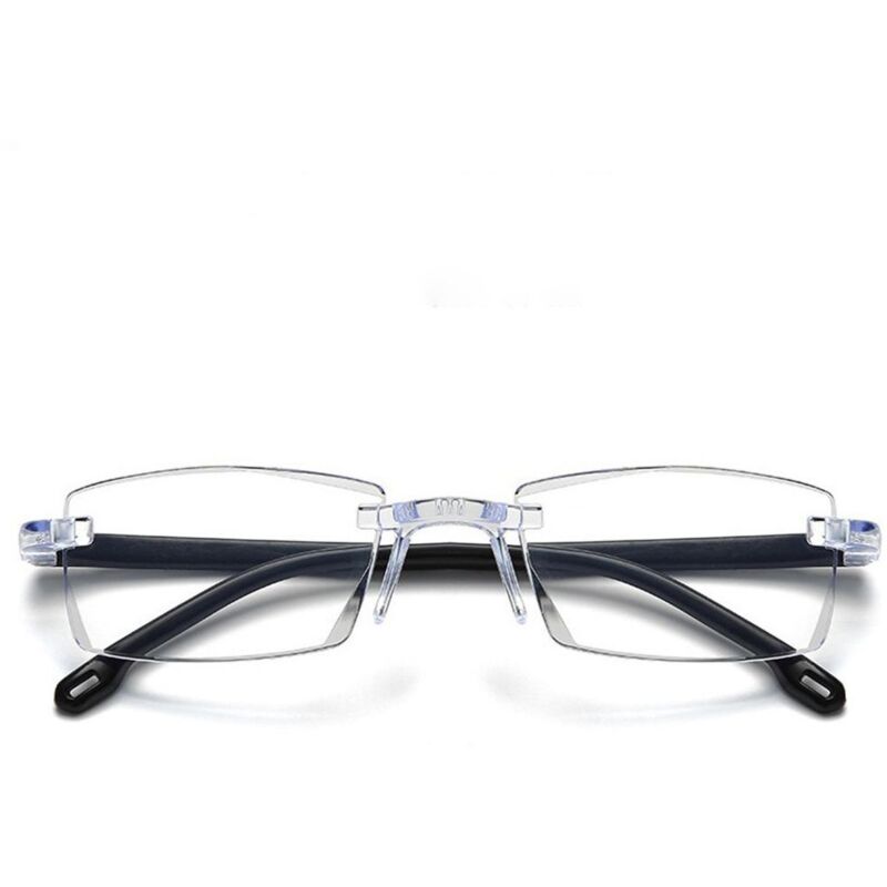 Ultraleichte, Rahmenlose Lesebrille Mit Blaulichtfilter
