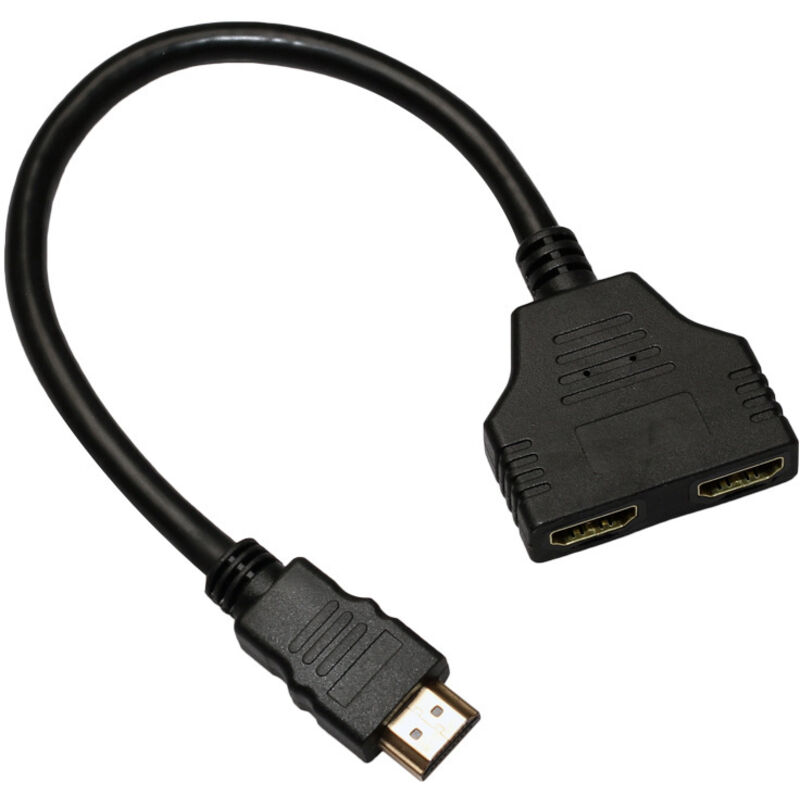 Hdmi-splitter-kabeladapter (1 Eingang, 2 Ausgänge, Hdmi-stecker) – Fei Yu