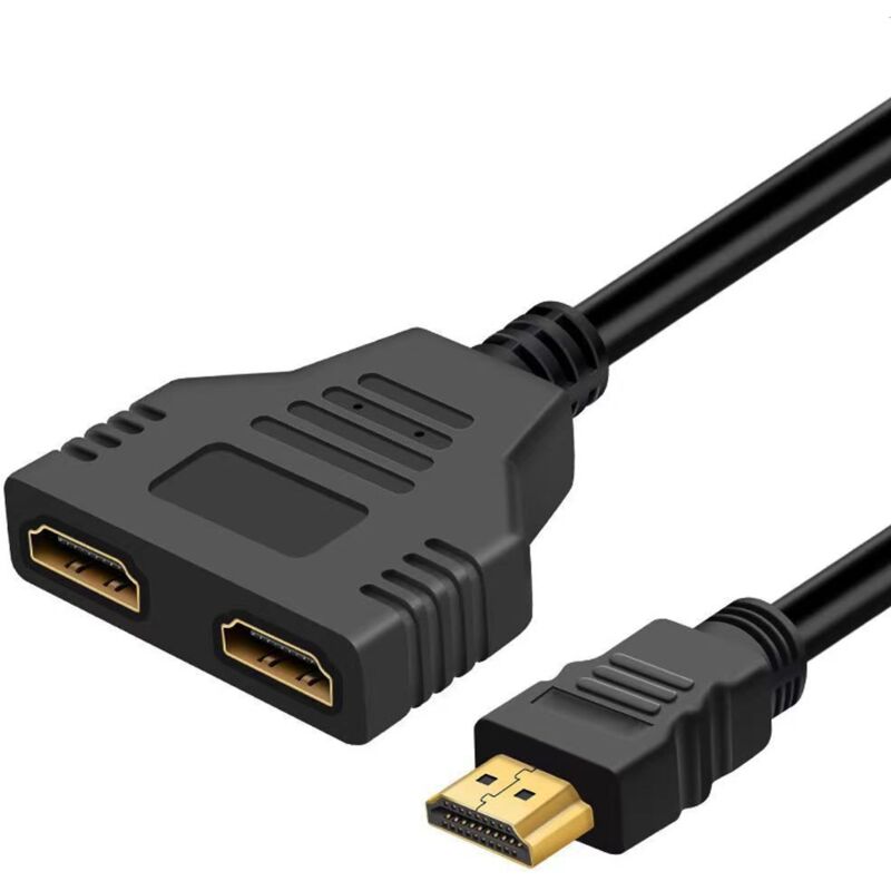 Hdmi-adapterkabel-splitter (1 Eingang, 2 Ausgänge, Hdmi-stecker)