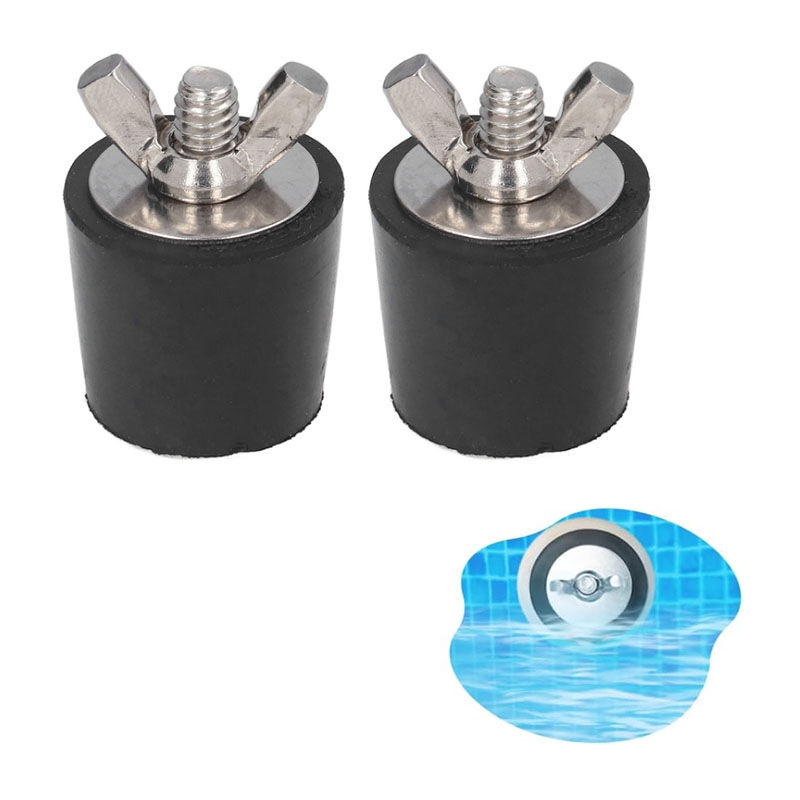 – Gummi-frostschutzstopfen Für Schwimmbecken – 2er-pack – Durchmesser 25 Mm – Edelstahlschrauben – Effektive Winterfestmachung