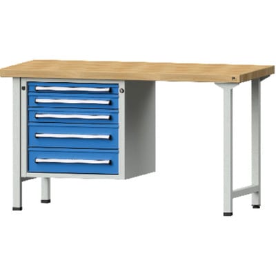 Kombi-Werkbank grau/blau 2000x700x50mm 410.730