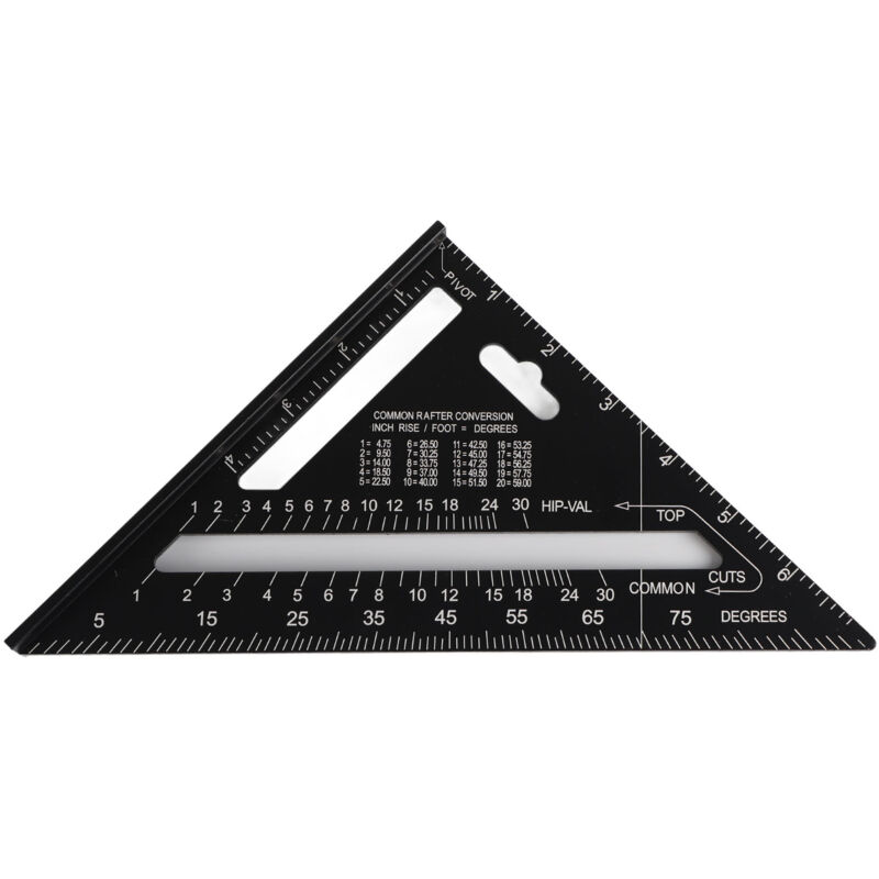 Dreieckswinkel, Akozon 7-zoll-winkelmesser (metrisch), 185 X 185 X 260 Mm, Aus Aluminiumlegierung, Präzisionswinkel Für Zimmerleute, Mehrwinkel