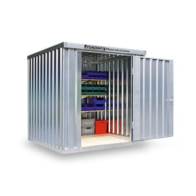 Materialcontainer 2.00m verzinkt montiert