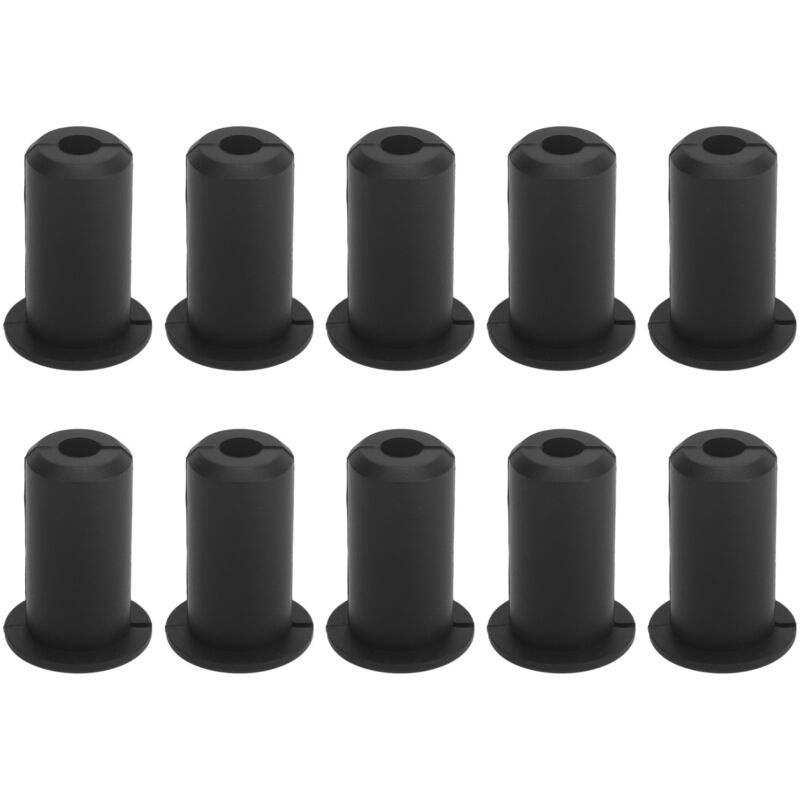 Kabeldurchführungen Mit Ringen, 10-teiliges Wasserdichtes Silikon-kabelführungsset, 0,75 Zoll Durchmesser, Für Büro Und Einkaufszentrum (schwarz)