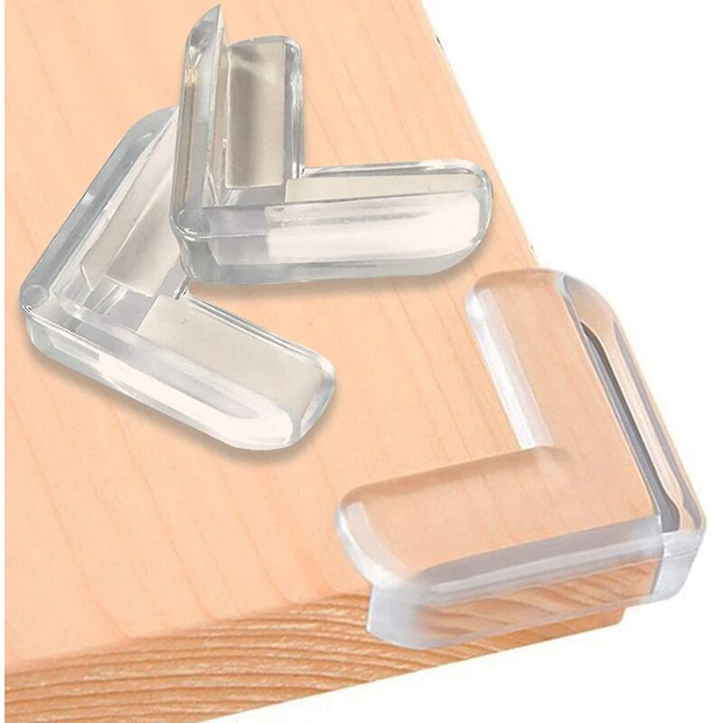 Crea 12er-pack L-förmige, Transparente Eckenschützer Mit Hochfestem Klebstoff Zum Schutz Scharfer Tischkanten, Kindersicher, Stoßdämpfend, Für Möbel