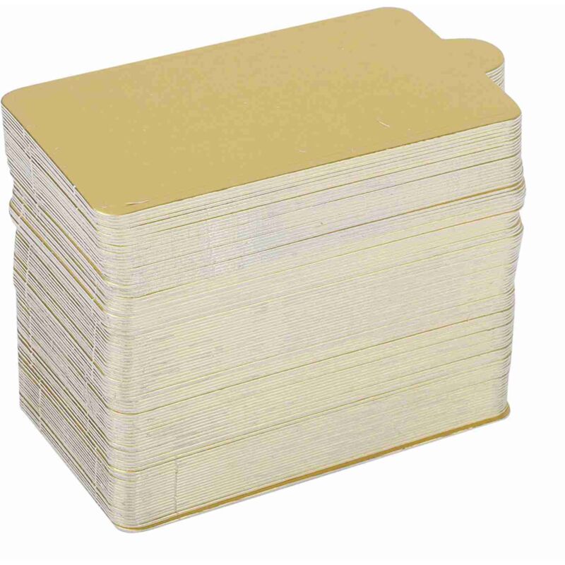 Brrnoo Papiertortenplatten, 100 Stück, Gold, Geeignet Für Cupcakes, Kekse Und Gebäck, Große Rechteckige Größe