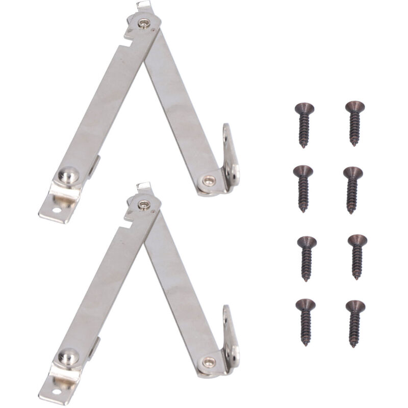 2 Sets Klappbare Stützscharniere, Hebescharniere, Drehbare Möbeldeckelscharniere Für Holzkisten, Schränke, Kleiderschränke, Möbelbeschläge