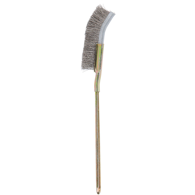 Gartenreinigungsgerät In Form Einer Flexiblen Stahl-bonsabürste Mit Gebogenem/geradem Kopf (gebogener Kopf)