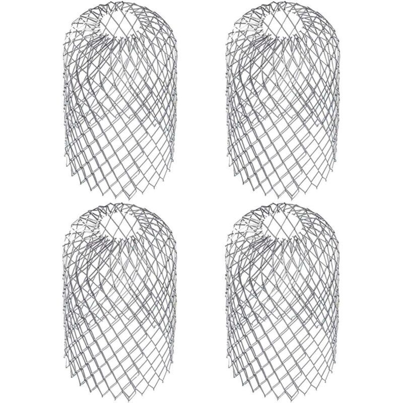 4-teiliges Set Für Dachrinnen, Ca. 8 X 15 Cm, Dachrinnenfilter, Laubfanggitter, Laubschutz, Dachrinnenabdeckung, Edelstahl – Fei Yu