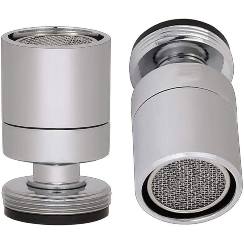 24-mm-außengewinde-luftsprudler, Schwenkbarer Spültischarmatur-auslauf, Wassersparender Luftsprudler Für Bad Und Küche, Poliertes Chrom (m24) – Fei Yu